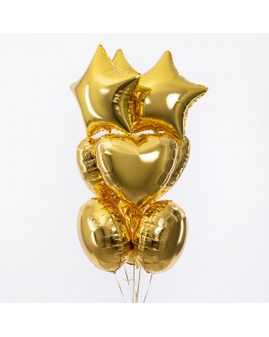 Шар (18''/46 см) Круг, Золото