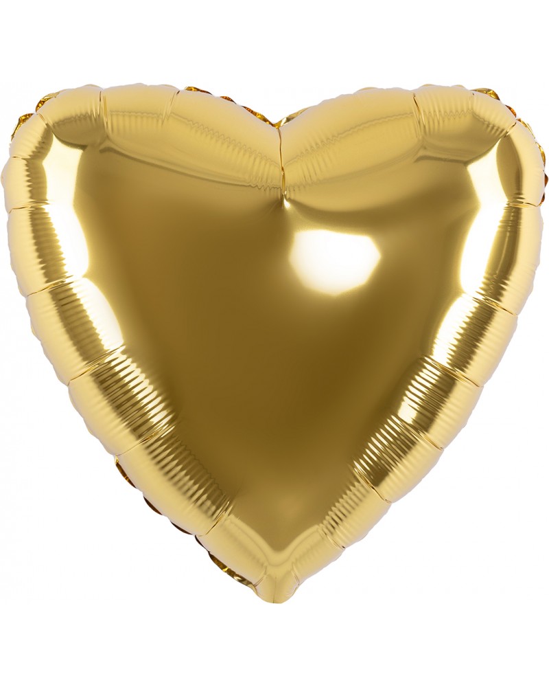 Шар (18''/46 см) Сердце, Золото