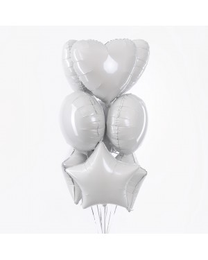 Шар (18''/46 см) Сердце, Белый