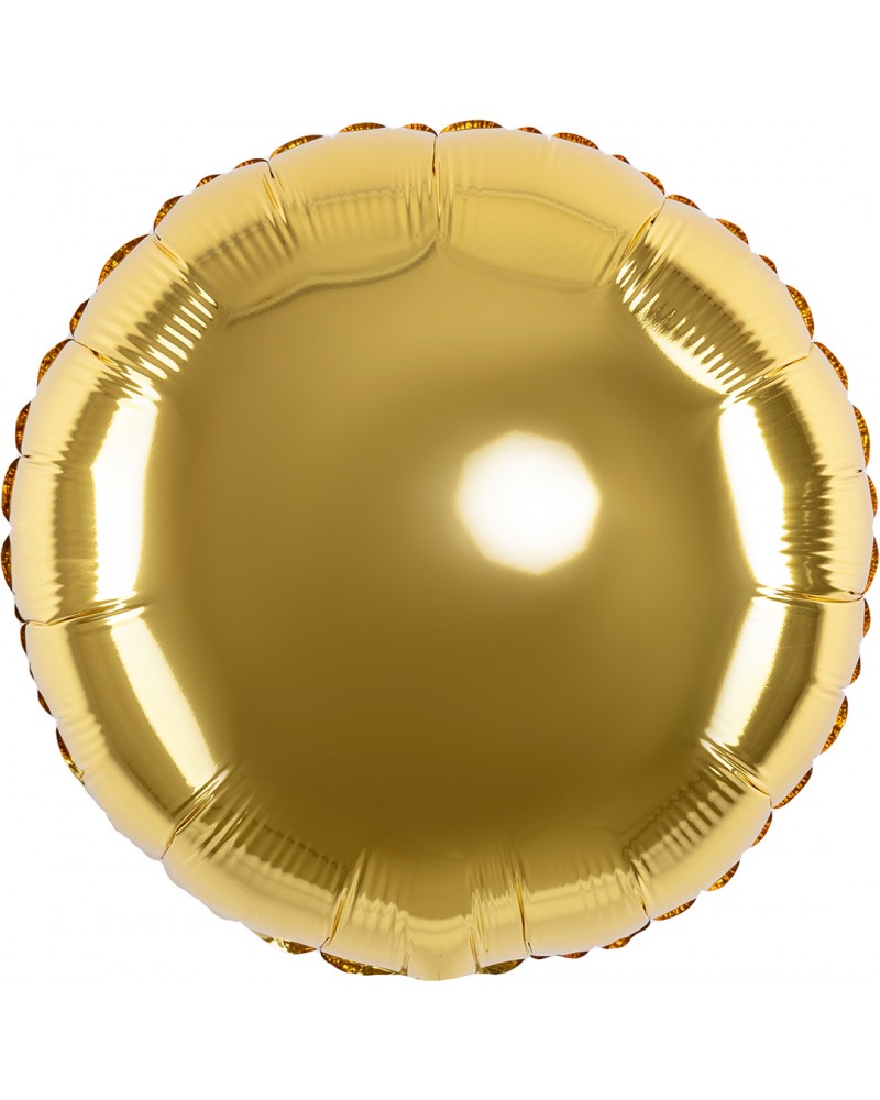 Шар (18''/46 см) Круг, Золото