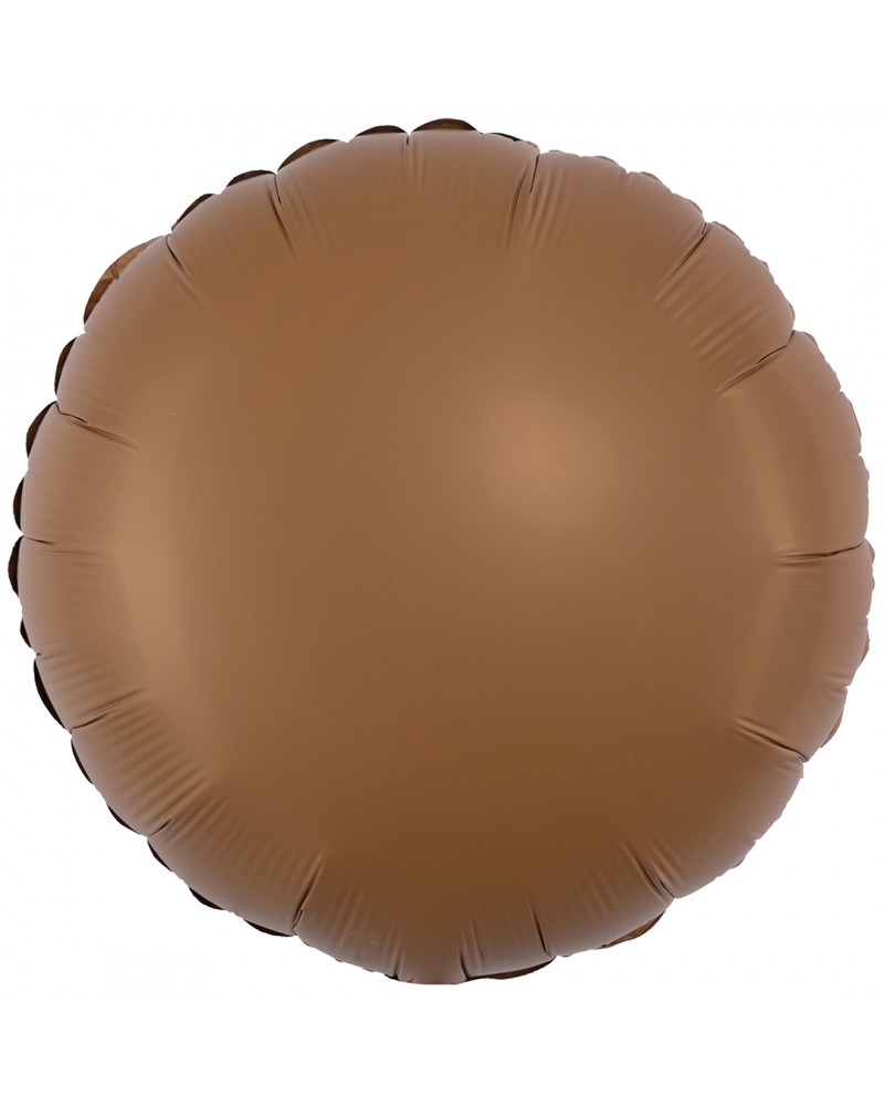 Шар (18''/46 см) Круг, Шоколад, Матовый