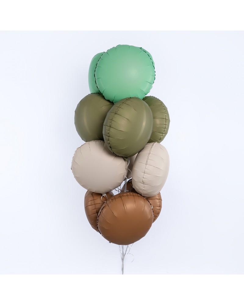 Шар (18''/46 см) Круг, Шоколад, Матовый