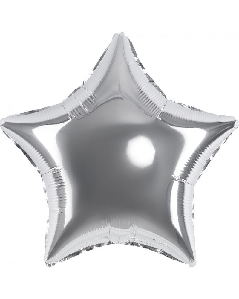 Шар (18''/46 см) Звезда, Серебро