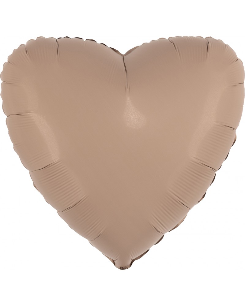 Шар (18''/46 см) Сердце, Ретро Какао