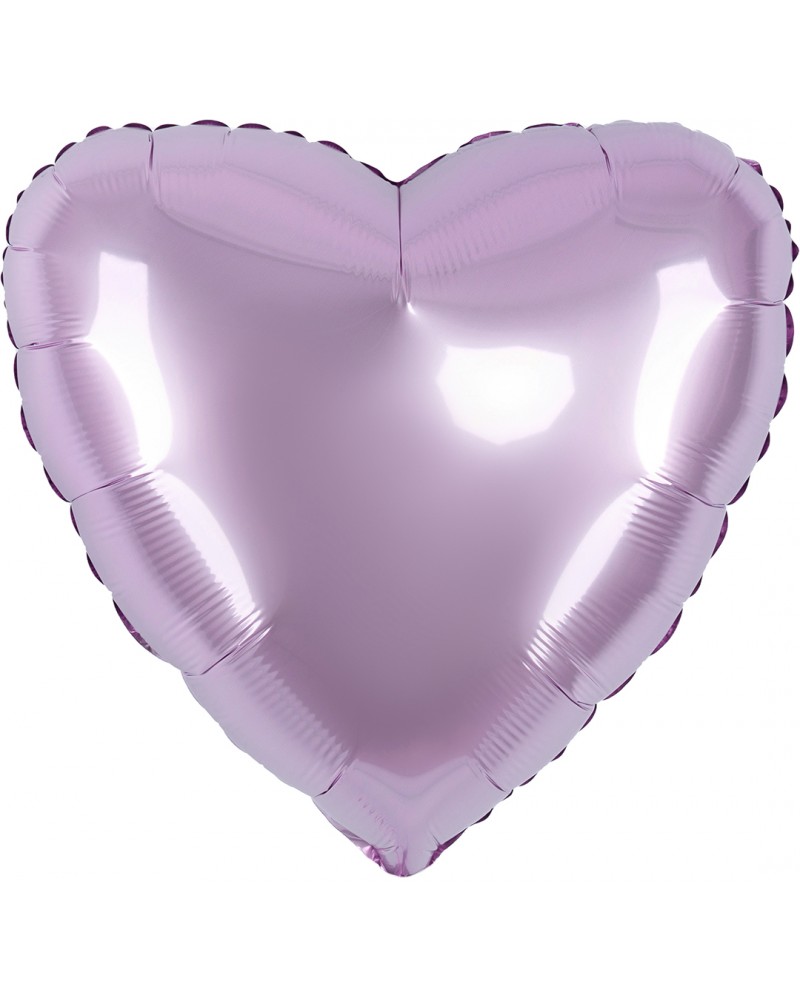 Шар (18''/46 см) Сердце, Сиреневый, Сатин