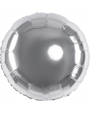 Шар (18''/46 см) Круг, Серебро