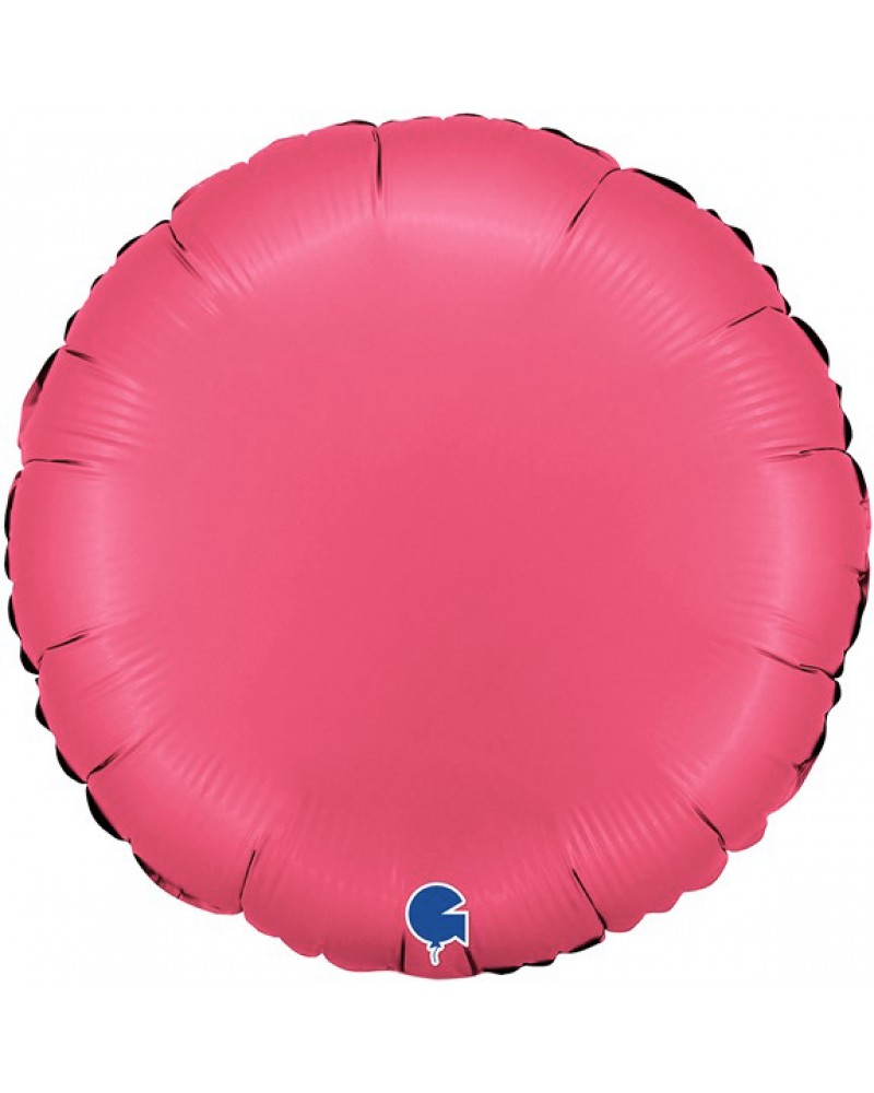 Шар (18''/46 см) Круг, Ягодная помада, Сатин