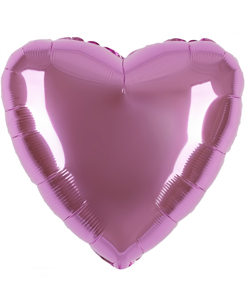 Шар (18''/46 см) Сердце, Светло-розовый