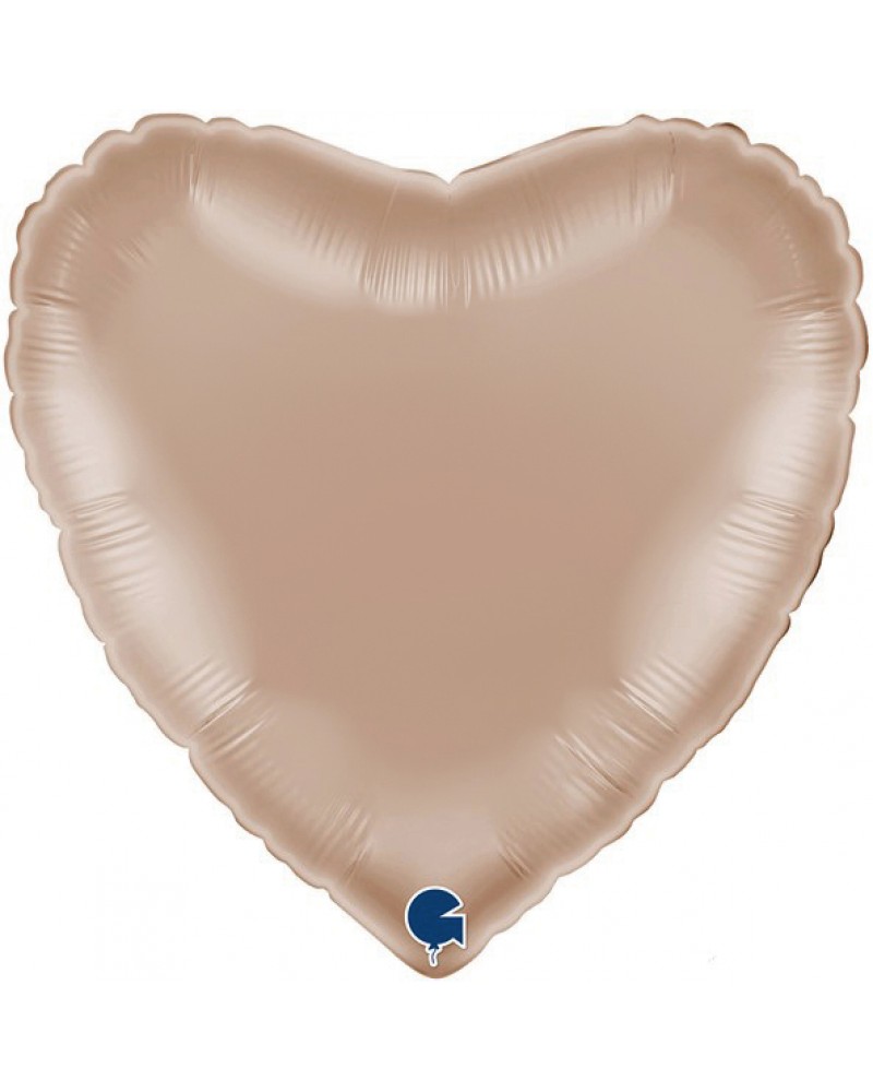 Шар (18''/46 см) Сердце, Золото Калифорнии