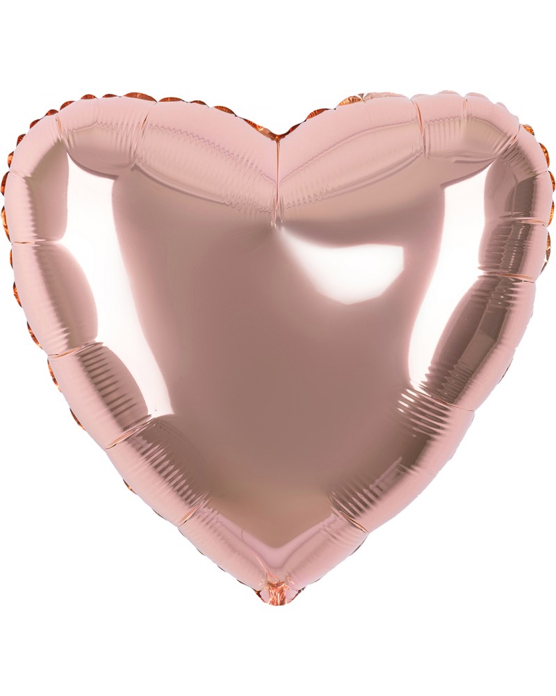 Шар (18''/46 см) Сердце, Розовое Золото