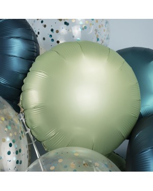 Шар (18''/46 см) Круг, Зеленый чай, Сатин
