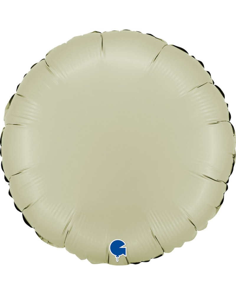 Шар (18''/46 см) Круг, Зеленый чай, Сатин