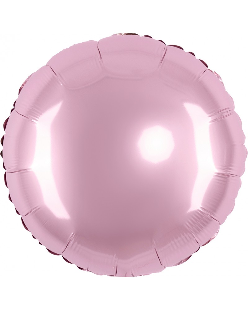 Шар (18''/46 см) Круг, Розовый, Макарунс
