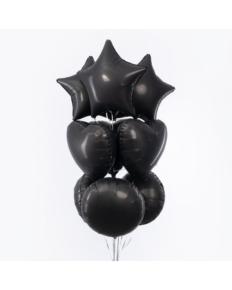 Шар (18''/46 см) Круг, Черный