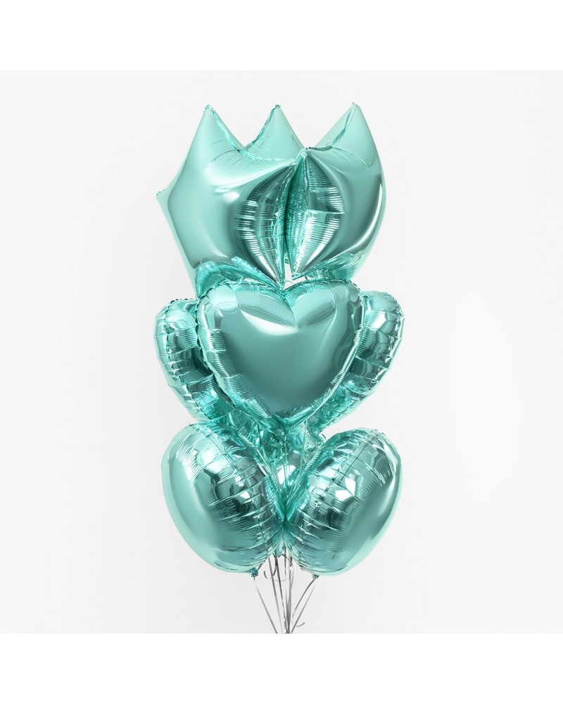 Шар (18''/46 см) Сердце, Тиффани