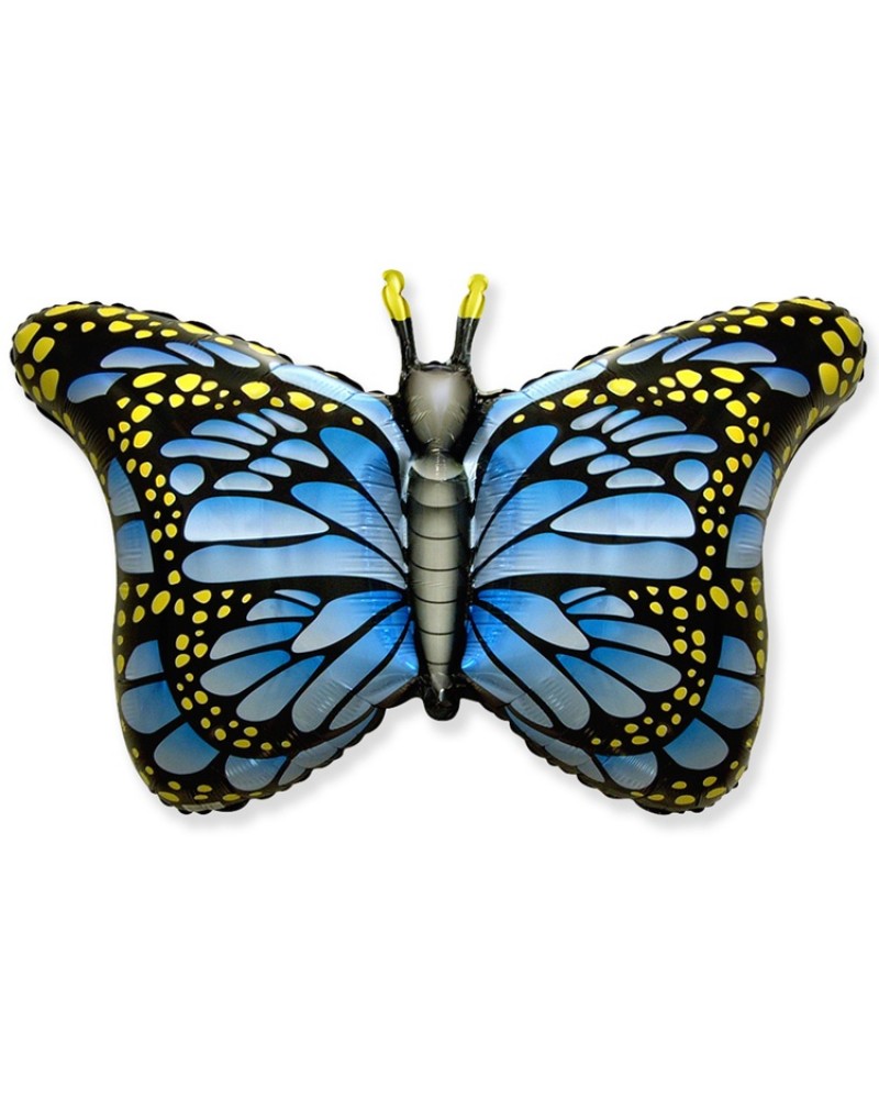 Шар ФИГУРА Бабочка крылья голубые