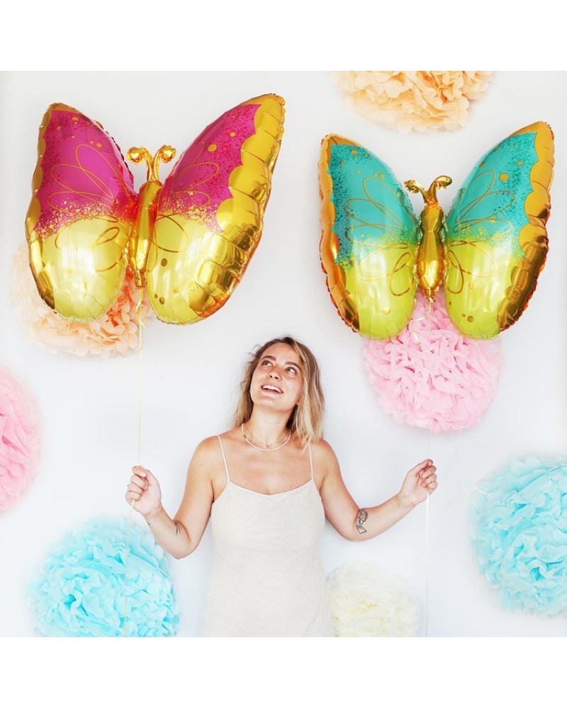 Шар ФИГУРА/P30 Бабочка PinkYellow