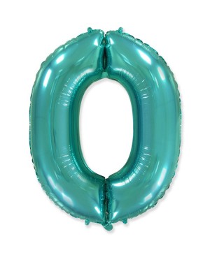 Шар (40''/102 см) Цифра, 0, Тиффани