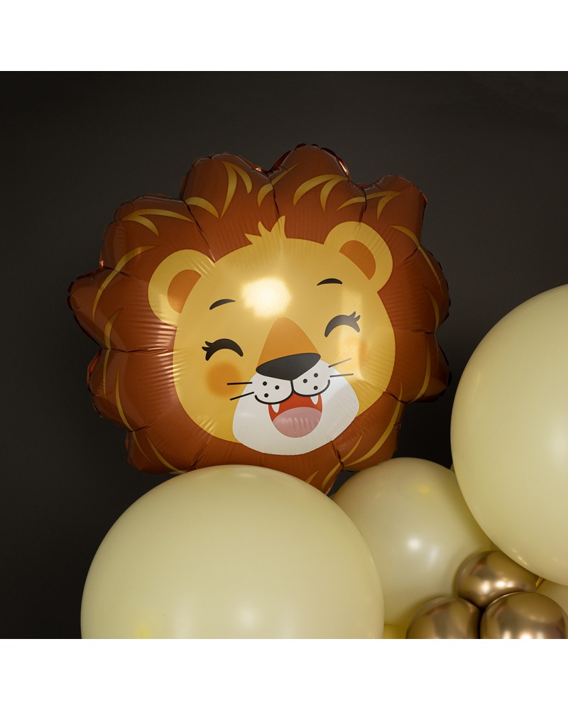 Шар (23''/58 см) Фигура, Голова, Счастливый Лев
