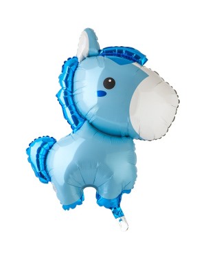 Шар ФИГУРА Лошадка голубая