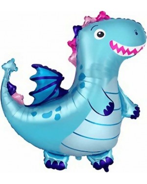 Шар (36''/91 см) Фигура, Дракон, Голубой