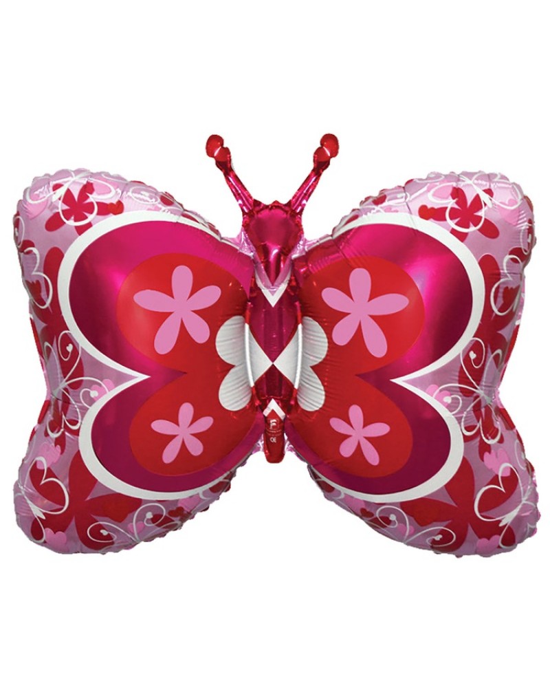 Шар ФИГУРА Бабочка розовая