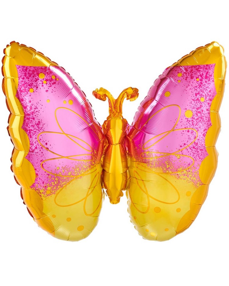 Шар ФИГУРА/P30 Бабочка PinkYellow