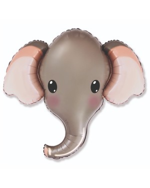Шар ФИГУРА Голова Слона серая