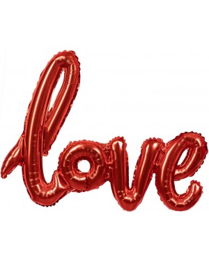 Шар (41''/104 см) Фигура, Надпись "Love", Красный