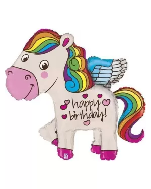 Шар (45''/114 см) Фигура, Радужный единорог