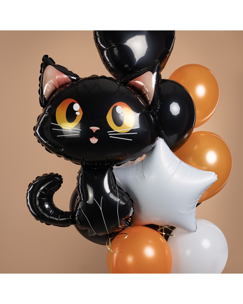 Шар (36''/91 см) Фигура, Котенок, Черный