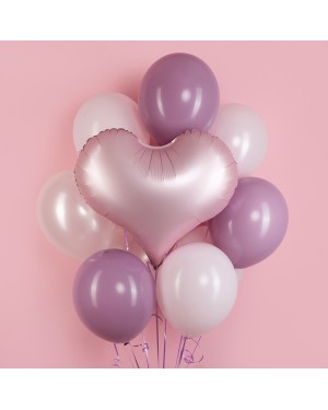 Шар (24''/61 см) Сердце, Люкс, Розовый, Сатин