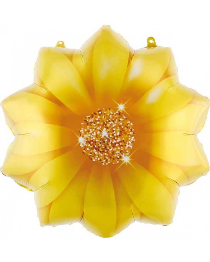 Шар (21''/53 см) Цветок, Желтый
