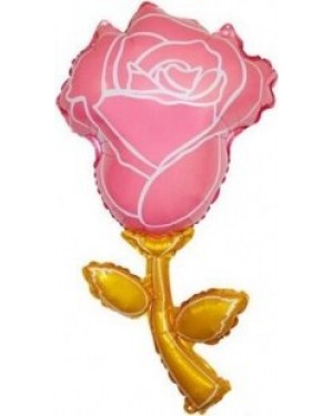 Шар (36''/91 см) Цветок, Роза, Розовый 