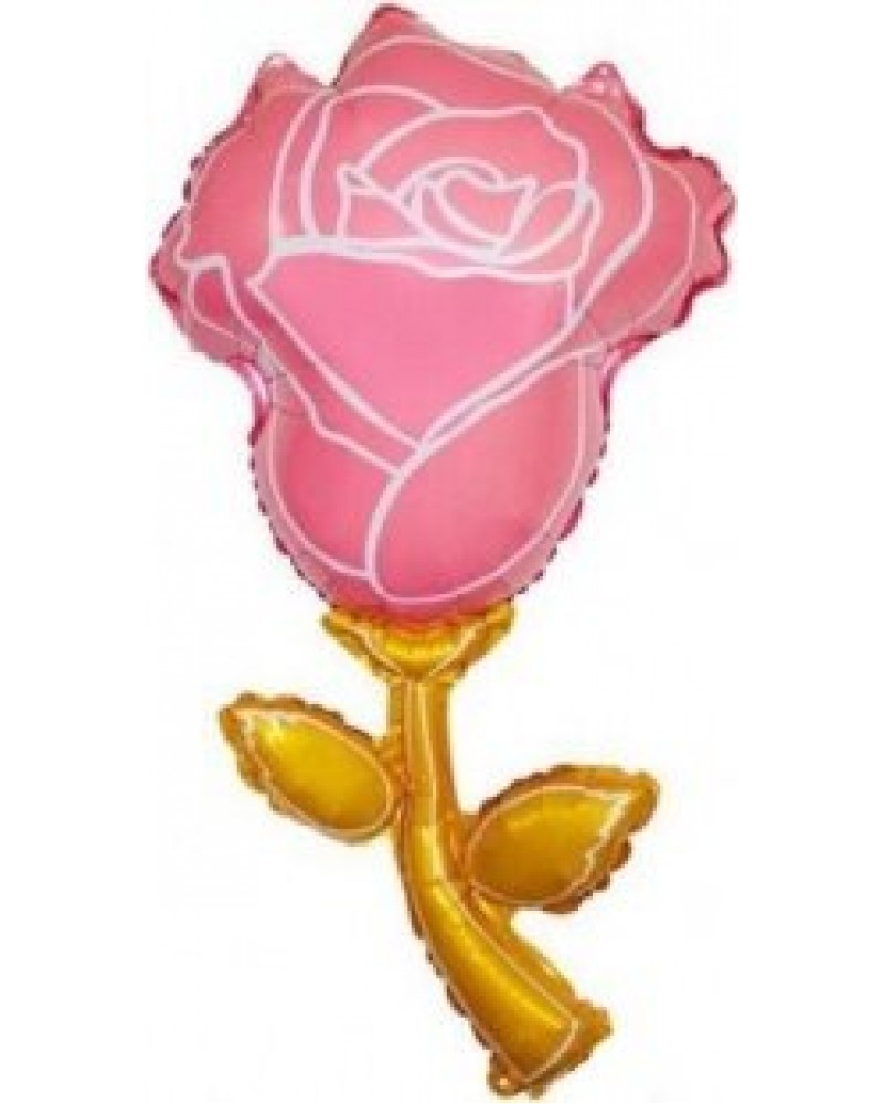 Шар (36''/91 см) Цветок, Роза, Розовый