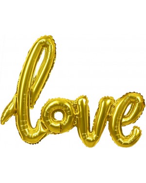 Шар (41''/104 см) Фигура, Надпись "Love", Золото