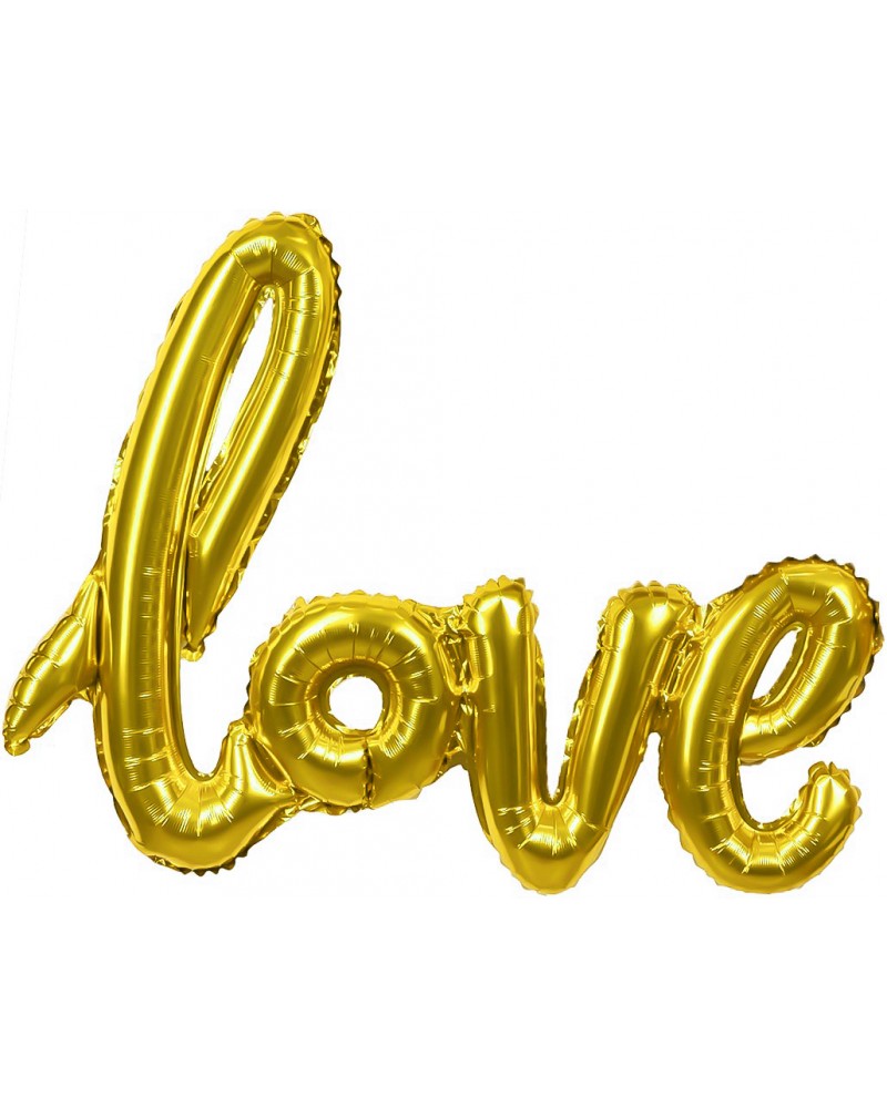 Шар (41''/104 см) Фигура, Надпись &amp;quot;Love&amp;quot;, Золото