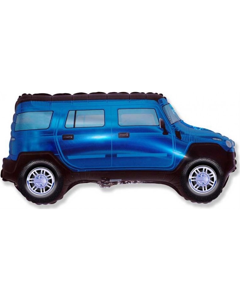 Шар (33''/84 см) Фигура, Внедорожник Джип, Синий