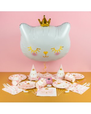 Шар (29''/74 см) Фигура, Котенок Принцесса, Белый