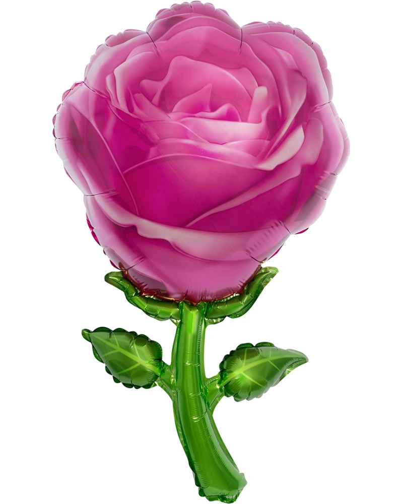 Шар (32''/81 см) Цветок, Роза, Розовый