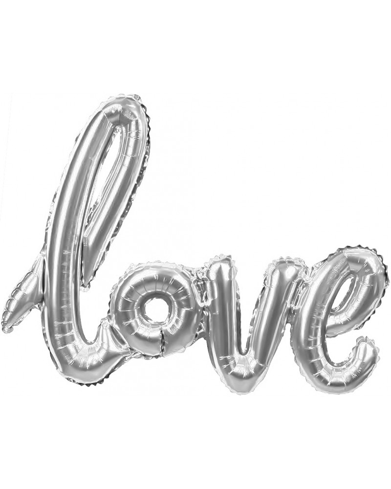 Шар (41''/104 см) Фигура, Надпись &amp;quot;Love&amp;quot;, Серебро