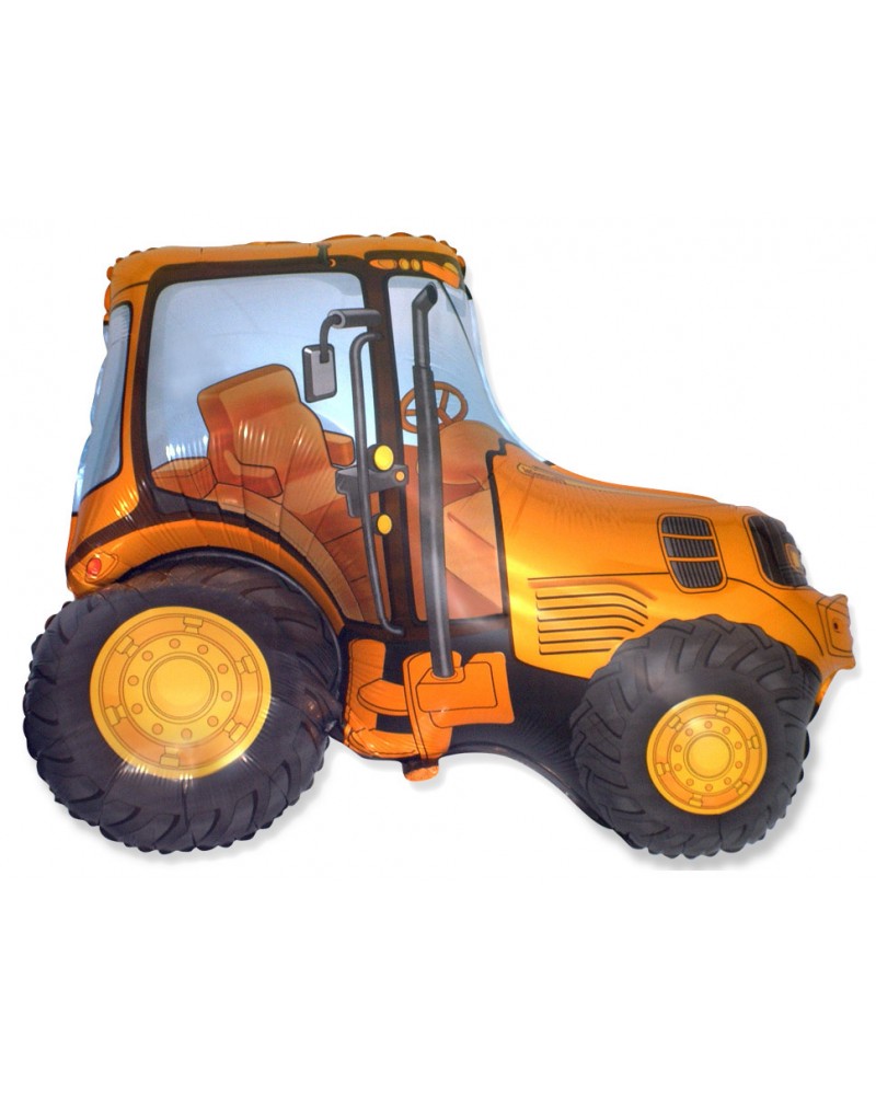 Шар (37''/94 см) Фигура, Трактор, Оранжевый