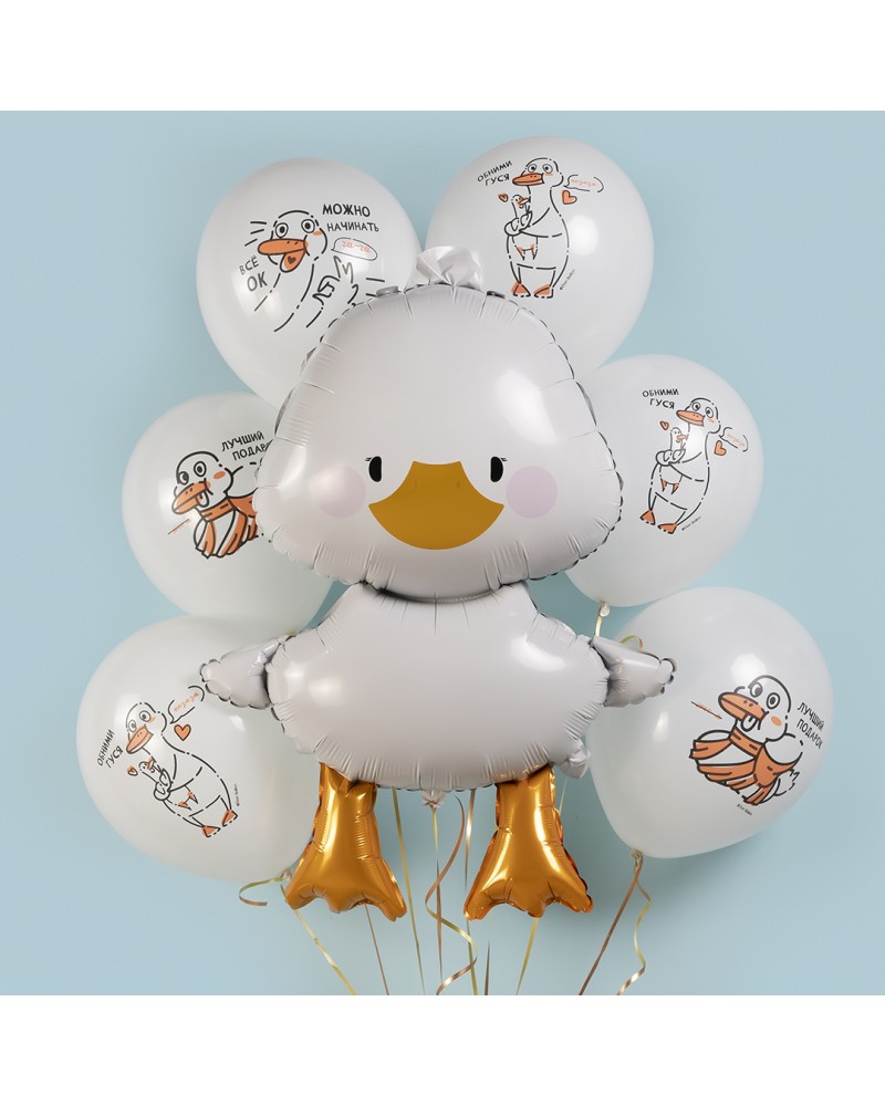 Шар (41''/104 см) Фигура, Гусь Обнимусь