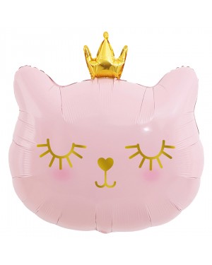 Шар (29''/74 см) Фигура, Котенок Принцесса, Розовый