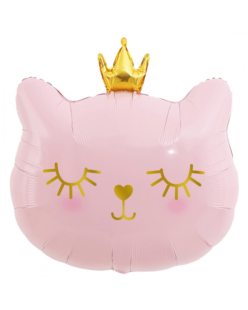 Шар (29''/74 см) Фигура, Котенок Принцесса, Розовый