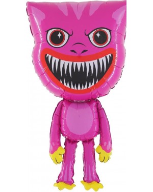 Шар (28''/71 см) Фигура, Зубастики, Зубакисси, Розовый