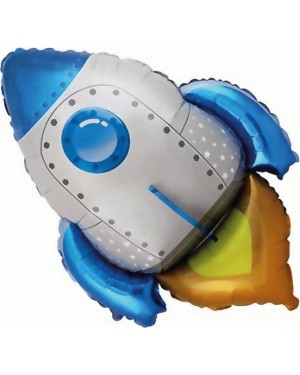 Шар (30''/76 см) Фигура, Ракета, Синий