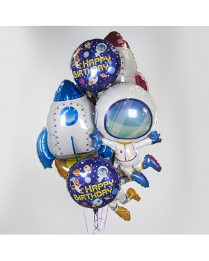 Шар (30''/76 см) Фигура, Ракета, Синий