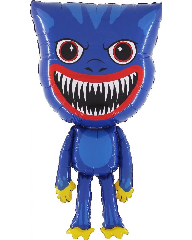 Шар (28''/71 см) Фигура, Зубастики, Зубабасси, Синий