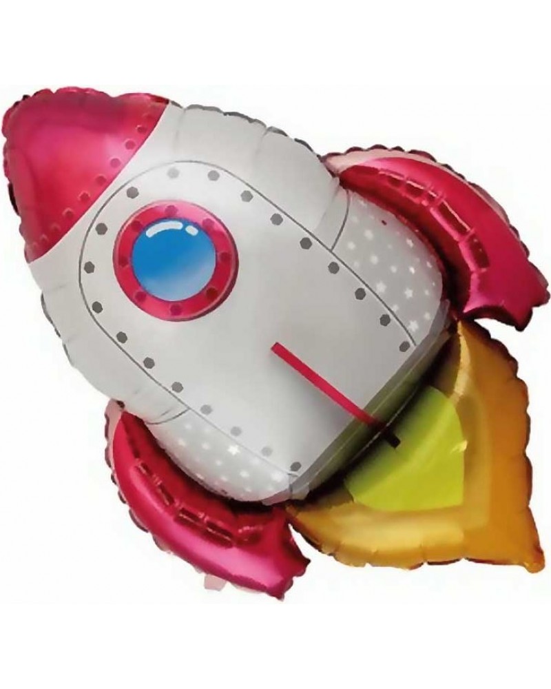 Шар (30''/76 см) Фигура, Ракета, Красный